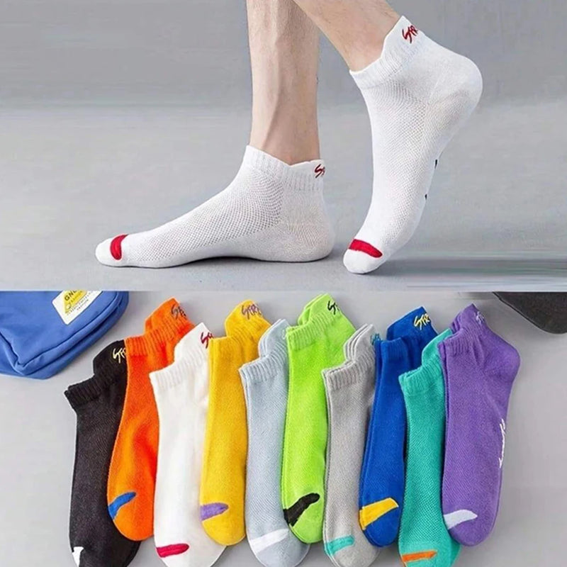 Meias Coloridas Masculinas 05 Pares Antibactericida