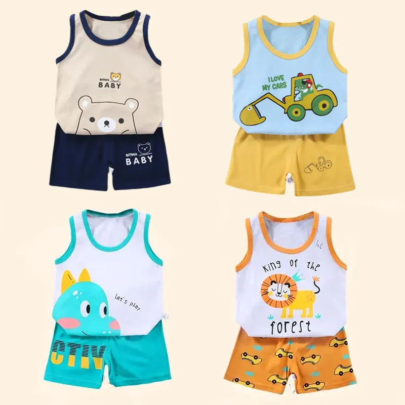 Conjunto em Malha  para  a Diversão de Meninos e Meninas